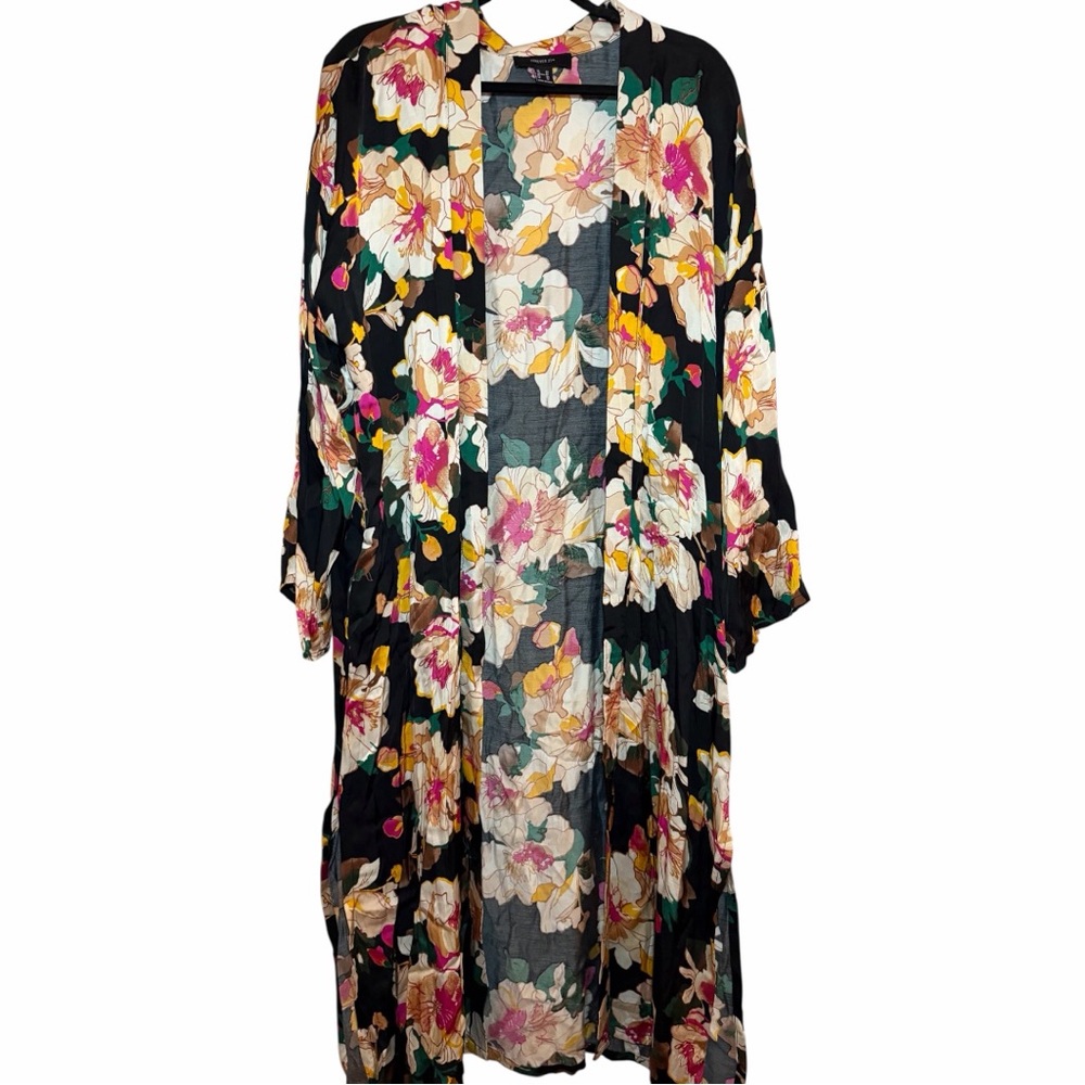 Forever 21 Women's Floral Kimono Duster